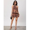 image:imageGORGLITTER Womens Leopard Print Mini Dress Animal Cheetah Backless DressesMulticolor