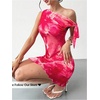 image:imageGORGLITTER Womens One Shoulder Wedding Guest Cocktail Mini DressesMulticolor