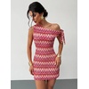 image:imageGORGLITTER Womens One Shoulder Wedding Guest Cocktail Mini DressesPink