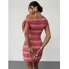 image:imageGORGLITTER Womens One Shoulder Wedding Guest Cocktail Mini DressesPink