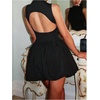image:imageGORGLITTER Womens Open Back Bubble Dress Cut Out Mini Dresses Going OutBlack