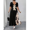 image:imageGORGLITTER Womens Plus Size Formal Dress Bow Cocktail Party Maxi DressesKhaki