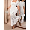 image:imageGORGLITTER Womens Plus Size Lace Birthday Cocktail Formal Prom Maxi DressWhite
