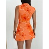 image:imageGORGLITTER Womens Ruched Bodycon Mini Dress Birthday Cocktail Cute OutfitsOrange