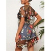image:imageGORGLITTER Womens Sheer Embroidered Floral Mesh Dresses Top Y2K OutfitsBlack Floral