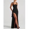 image:imageGORGLITTER Womens Sleeveless Maxi Dress Square Neck Sexy Birthday DressesBlack
