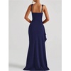image:imageGORGLITTER Womens Sleeveless Maxi Dress Square Neck Sexy Birthday DressesBlue