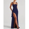 image:imageGORGLITTER Womens Sleeveless Maxi Dress Square Neck Sexy Birthday DressesBlue