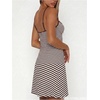 image:imageGORGLITTER Womens Striped Mini Sun Dresses Summer Vacation Beach OutfitsBrown