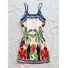 image:imageGORGLITTER Womens Vacation Tropical Mini Dresses Boho Going Out Sun DressMulticolor