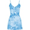 image:imageGORGLITTER Womens Y2k Summer Short Dress Coquette Floral Ruffle Spaghetti Strap Mesh Mini Dresses Vacation Outfits 2026Blue