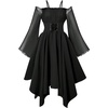 image:imageGORGLITTER Girls Dress Fall Goth Long Sleeve Birthday Party Formal OutfitsBlack