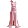 image:imageGORGLITTER Girls Junior Bridesmaid Satin Wedding Guest Prom Maxi DressesPink