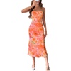 image:imageGORGLITTER Womens Floral Wedding Guest Bridal Shower Cocktail Midi DressOrange