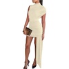 image:imageGORGLITTER Womens Going Out Dresses Asymmetrical Birthday Dinner DressApricot