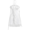 image:imageGORGLITTER Womens Halter Strapless Club Y2K Cocktail Birthday Mini DressWhite