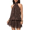 image:imageGORGLITTER Womens Leopard Print Mini Dress Animal Cheetah Backless DressesDark Leopard