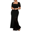 image:imageGORGLITTER Womens Plus Size Lace Birthday Cocktail Formal Prom Maxi DressBlack