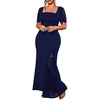 image:imageGORGLITTER Womens Plus Size Lace Birthday Cocktail Formal Prom Maxi DressBlue