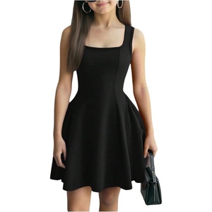 image:imageGORGLITTER Girls Dresses Cute Party Halter Birthday Wedding Guest DressBlack Solid