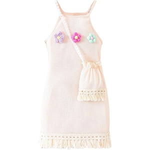 image:imageGORGLITTER Girls Summer Dress Cute Beach Crochet Hawaii Vacation OutfitsApricot