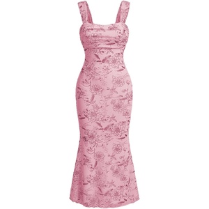 image:imageGORGLITTER Womens Floral Wedding Guest Bridal Shower Cocktail Midi DressesDusty Pink