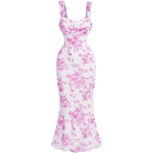 image:imageGORGLITTER Womens Floral Wedding Guest Bridal Shower Cocktail Midi DressesMauve Purple