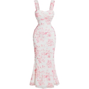 image:imageGORGLITTER Womens Floral Wedding Guest Bridal Shower Cocktail Midi DressesPink Floral
