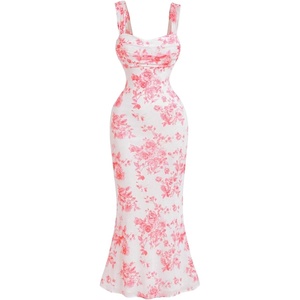 image:imageGORGLITTER Womens Floral Wedding Guest Bridal Shower Cocktail Midi DressesPink Flower
