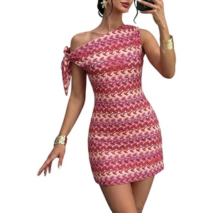 image:imageGORGLITTER Womens One Shoulder Wedding Guest Cocktail Mini DressesPink