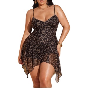 image:imageGORGLITTER Womens Plus Size Dress Sexy Cheetah Birthday Cocktail DressesCoffee Brown