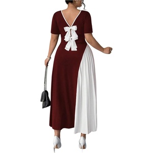 image:imageGORGLITTER Womens Plus Size Formal Dress Bow Cocktail Party Maxi DressesRed and White