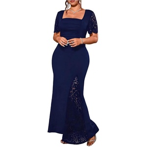 image:imageGORGLITTER Womens Plus Size Lace Birthday Cocktail Formal Prom Maxi DressBlue