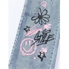 image:imageGORGLITTER Girls Baggy Jeans Straight Wide Leg Denim Cargo Jogger PantsLight Blue Graphic