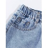 image:imageGORGLITTER Girls Baggy Jeans Straight Wide Leg Denim Cargo Jogger PantsLight Blue Graphic