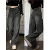 image:imageGORGLITTER Girls Baggy Jeans Wide Leg High Waisted Denim Pants ClothesBlack