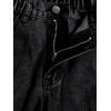 image:imageGORGLITTER Girls Baggy Jeans Wide Leg High Waisted Denim Pants ClothesBlack Grey B