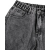 image:imageGORGLITTER Girls Baggy Jeans Wide Leg High Waisted Denim Pants ClothesBlack Grey C