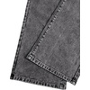 image:imageGORGLITTER Girls Baggy Jeans Wide Leg High Waisted Denim Pants ClothesBlack Grey C