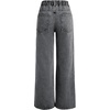 image:imageGORGLITTER Girls Baggy Jeans Wide Leg High Waisted Denim Pants ClothesBlack Grey C