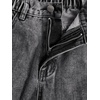 image:imageGORGLITTER Girls Baggy Jeans Wide Leg High Waisted Denim Pants ClothesBlack Grey C