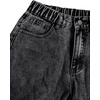 image:imageGORGLITTER Girls Baggy Jeans Wide Leg High Waisted Denim Pants ClothesDark Black C