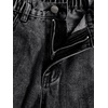 image:imageGORGLITTER Girls Baggy Jeans Wide Leg High Waisted Denim Pants ClothesDark Black C