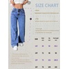 image:imageGORGLITTER Girls Baggy Jeans Wide Leg High Waisted Denim Pants ClothesDark Blue Wash