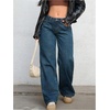image:imageGORGLITTER Girls Baggy Jeans Wide Leg High Waisted Denim Pants ClothesDark Wash