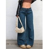 image:imageGORGLITTER Girls Baggy Jeans Wide Leg High Waisted Denim Pants ClothesDark Wash