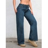 image:imageGORGLITTER Girls Baggy Jeans Wide Leg High Waisted Denim Pants ClothesDark Wash