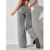 image:imageGORGLITTER Girls Baggy Jeans Wide Leg High Waisted Denim Pants ClothesGrey