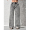 image:imageGORGLITTER Girls Baggy Jeans Wide Leg High Waisted Denim Pants ClothesGrey