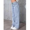 image:imageGORGLITTER Girls Baggy Jeans Wide Leg High Waisted Denim Pants ClothesLight Wash